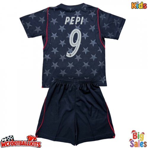 United States Ricardo Pepi #9 Replica Away Stadium Kit for Kids World Cup 2026 Short Sleeve (+ pants)